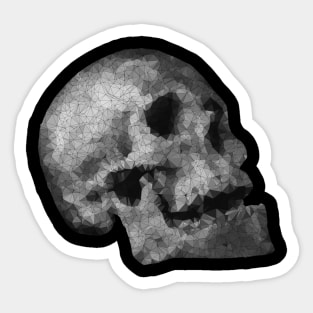 Low Poly Skull Sticker